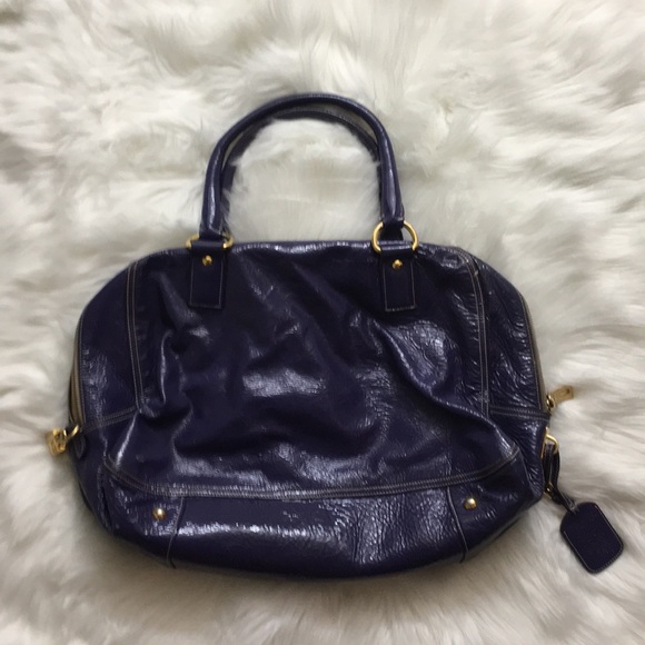 Authentic purple patent Prada bowling bag - Picture 3 of 8
